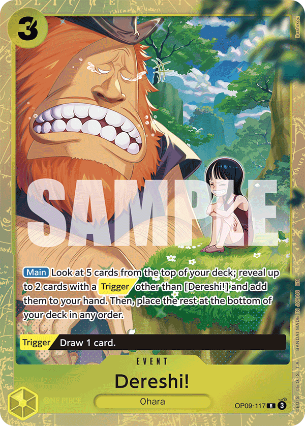 Carte Dereshi! OP09-117_p1 Rare Alt Art — One Piece TCG OTHER One Piece Products (Bandai)
