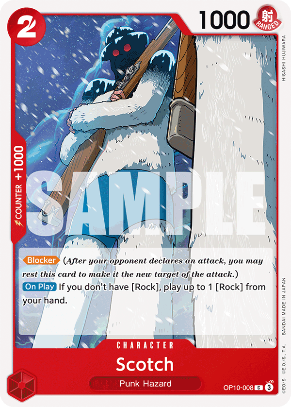 Carte Scotch OP10-008 Common — One Piece TCG OP-10 Royal Blood (Bandai)