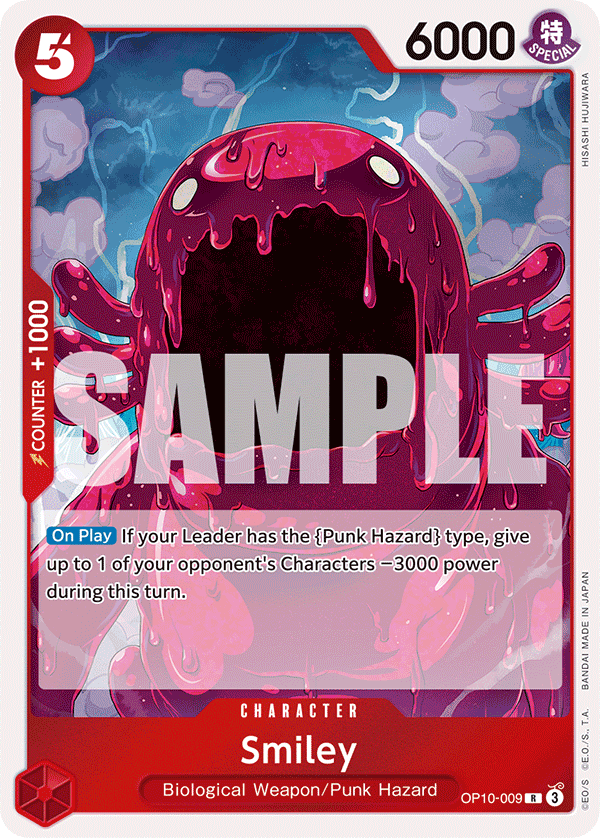 Carte Smiley OP10-009 Rare — One Piece TCG OP-10 Royal Blood (Bandai)