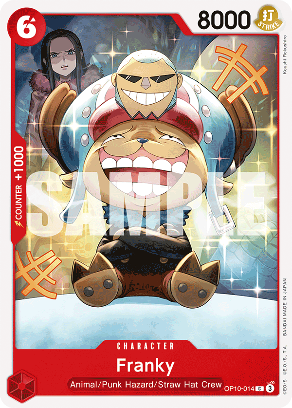 Carte Franky OP10-014 Common — One Piece TCG OP-10 Royal Blood (Bandai)
