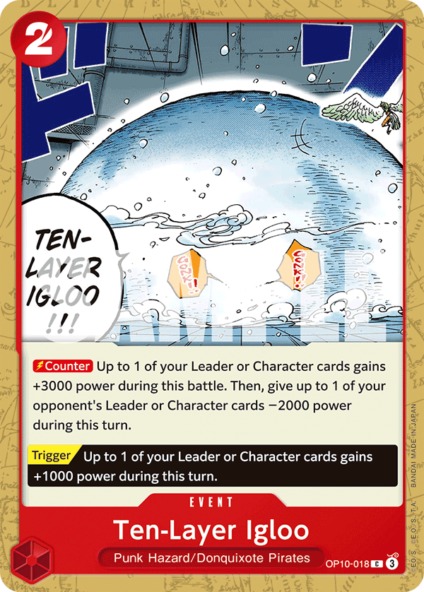 Carte Igloo renforcé OP10-018 Common — One Piece TCG OP-10 Royal Blood (Bandai)
