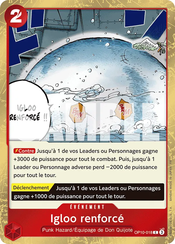 Carte Igloo renforcé OP10-018_p1 Common Alt Art — One Piece TCG OP-10 Royal Blood (Bandai)