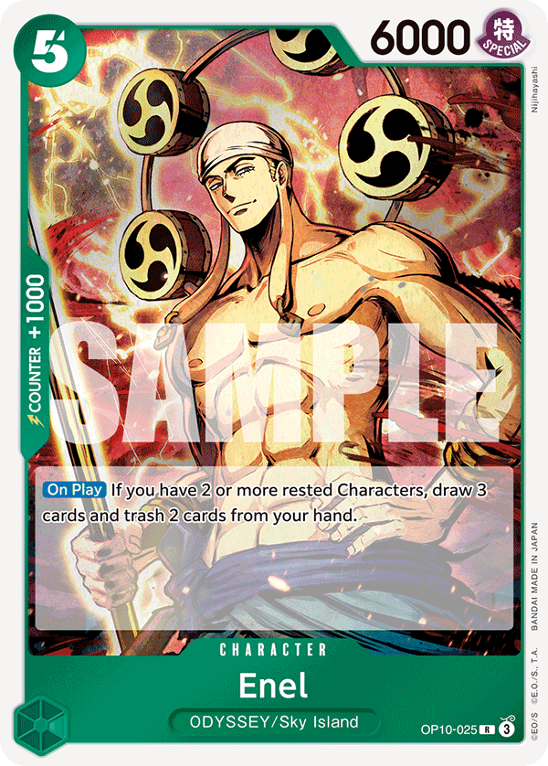 Carte Ener OP10-025 Rare — One Piece TCG OP-10 Royal Blood (Bandai)