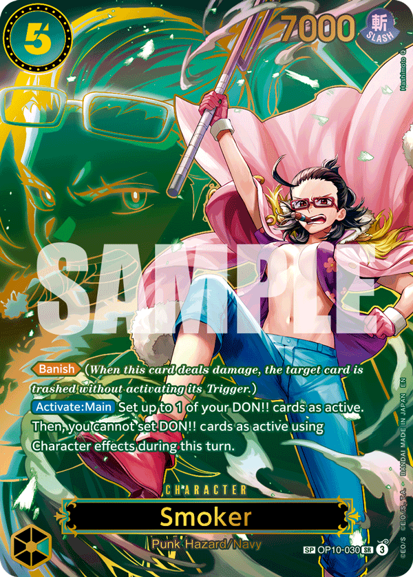 Carte Smoker OP10-030_p2 Special — One Piece TCG OP-13 (Bandai)
