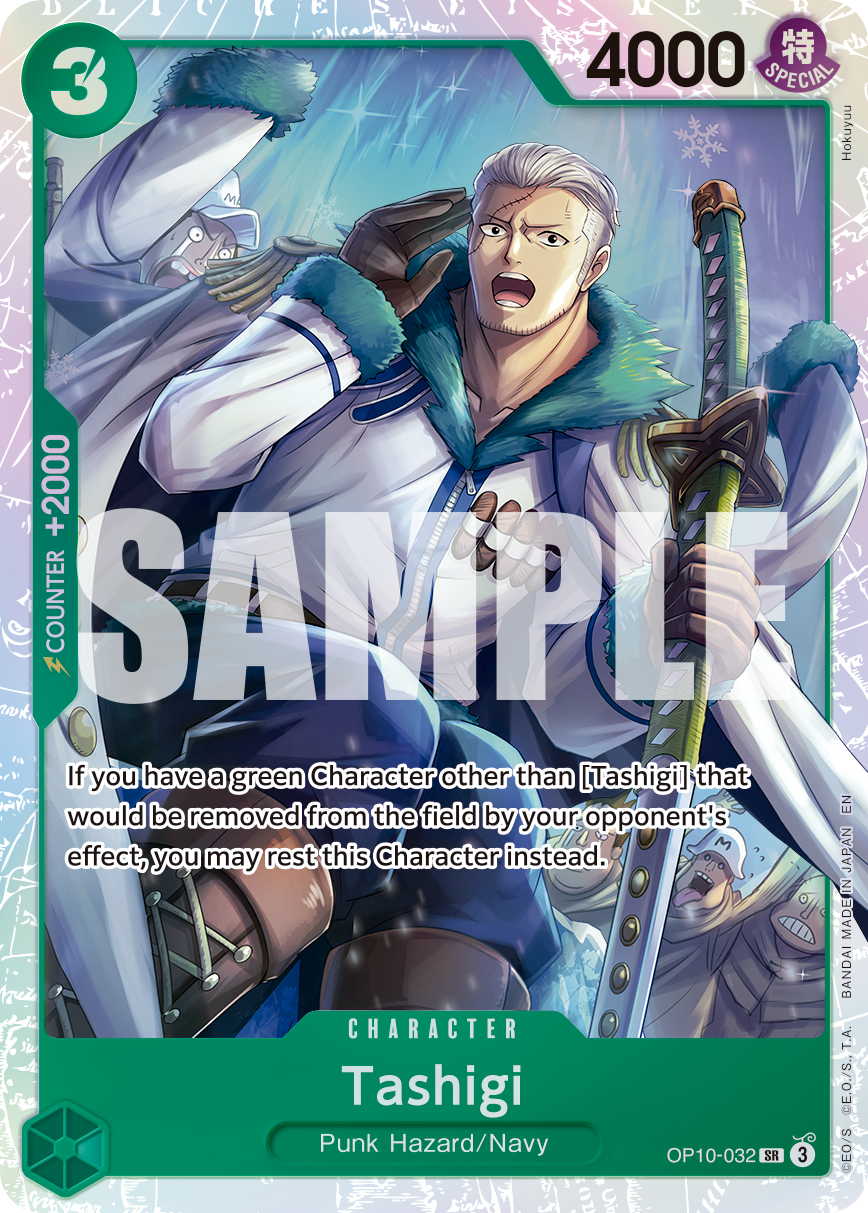 Carte Tashigi OP10-032_r1 Super Rare Serial — One Piece TCG PRB-02 The Best Vol. 2 (Bandai)