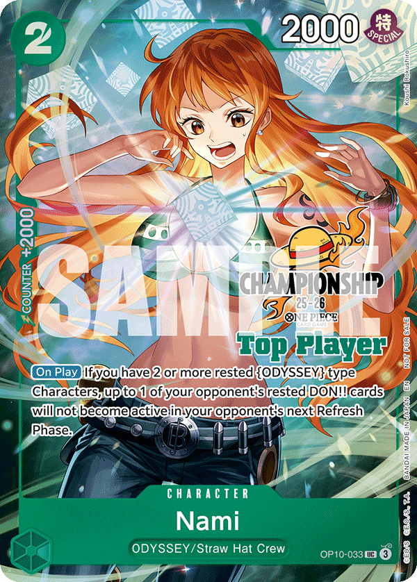 Carte Nami OP10-033_p1 Uncommon — One Piece TCG PROMO-OP-10 (Bandai)