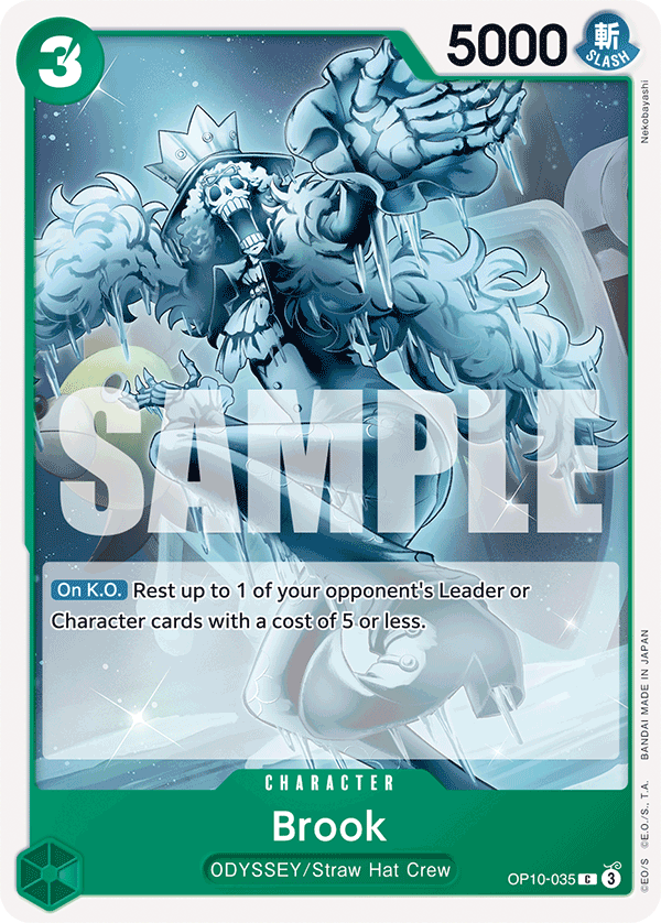 Carte Brook OP10-035 Common — One Piece TCG OP-10 Royal Blood (Bandai)