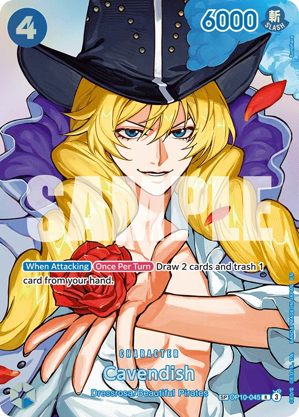 Carte Cavendish OP10-045_p2 Special — One Piece TCG OP-16 (Bandai)