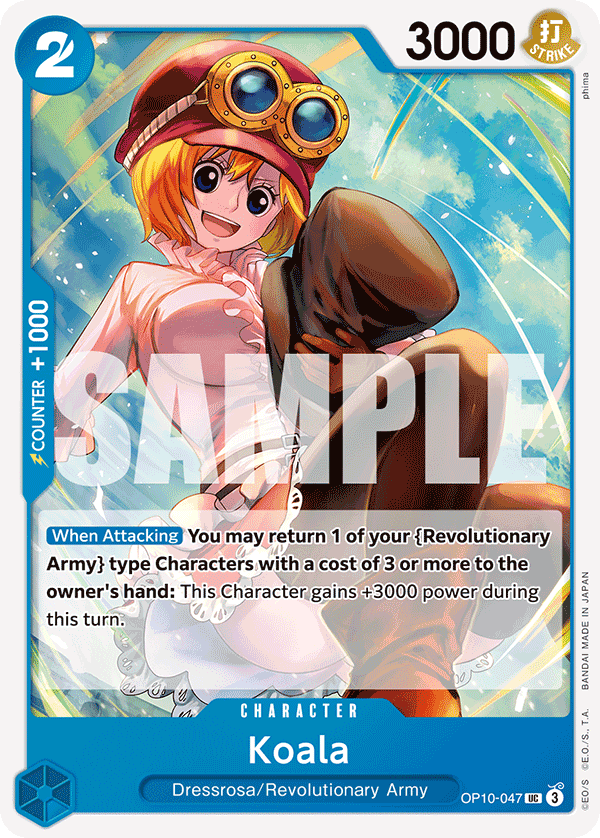 Carte Koala OP10-047 Uncommon — One Piece TCG OP-10 Royal Blood (Bandai)