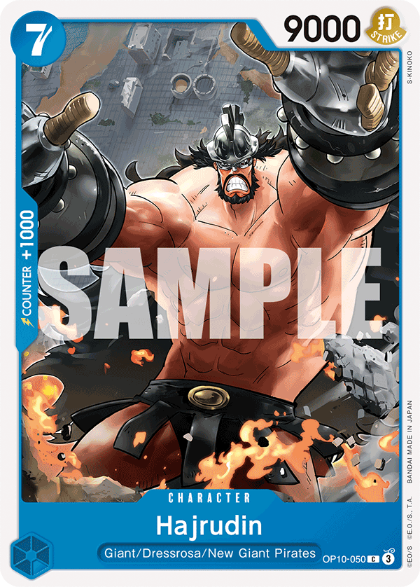 Carte Hajrudin OP10-050 Common — One Piece TCG OP-10 Royal Blood (Bandai)