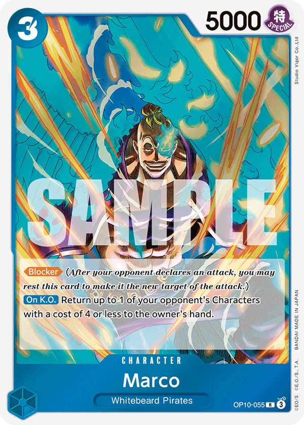Carte Marco OP10-055 Rare — One Piece TCG OP-10 Royal Blood (Bandai)