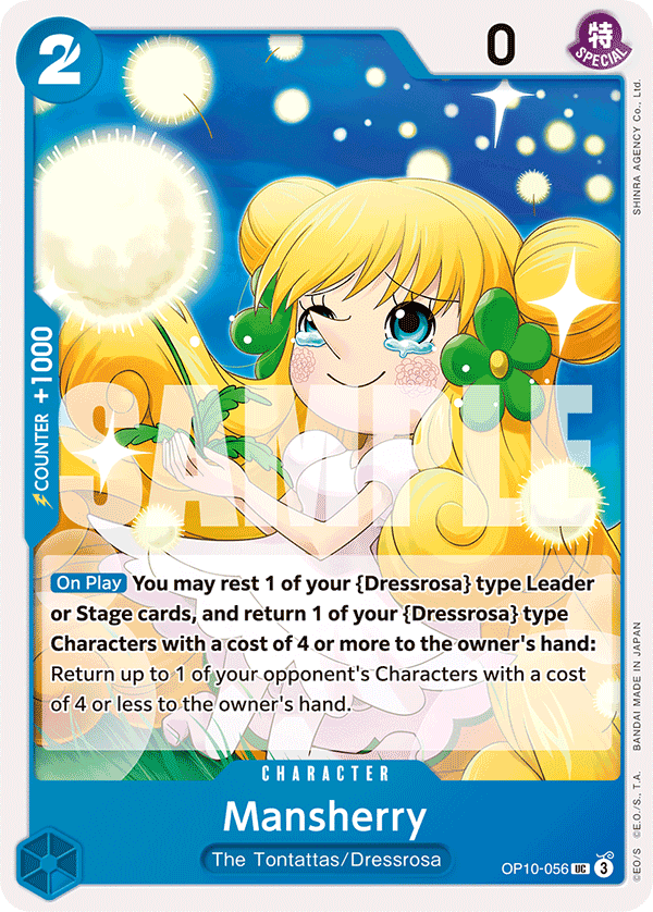 Carte Manshelly OP10-056 Uncommon — One Piece TCG OP-10 Royal Blood (Bandai)