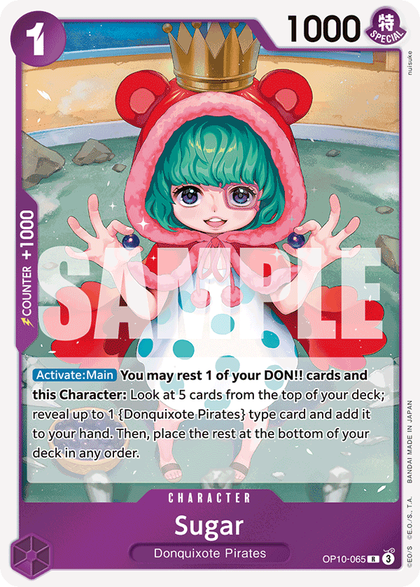 Carte Sugar OP10-065 Rare — One Piece TCG OP-10 Royal Blood (Bandai)