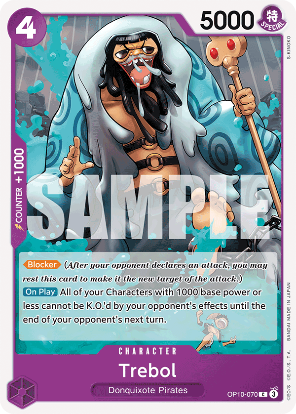 Carte Trébol OP10-070 Common — One Piece TCG OP-10 Royal Blood (Bandai)