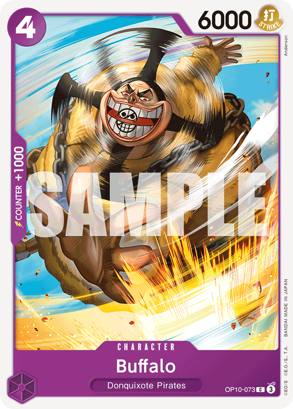 Carte Buffalo OP10-073 Common — One Piece TCG OP-10 Royal Blood (Bandai)