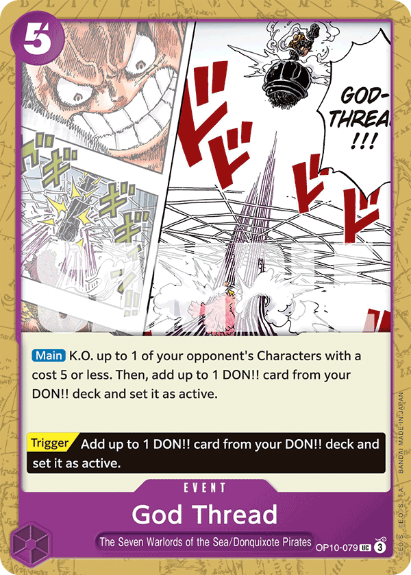 Carte God Thread OP10-079 Uncommon — One Piece TCG OP-10 Royal Blood (Bandai)