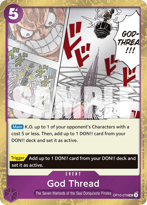 Carte God Thread OP10-079_p1 Uncommon Alt Art — One Piece TCG PRB-02 The Best Vol. 2 (Bandai)