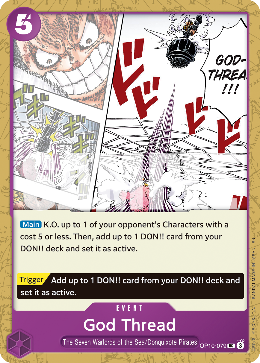 Carte God Thread OP10-079_r1 Uncommon Serial — One Piece TCG PRB-02 The Best Vol. 2 (Bandai)