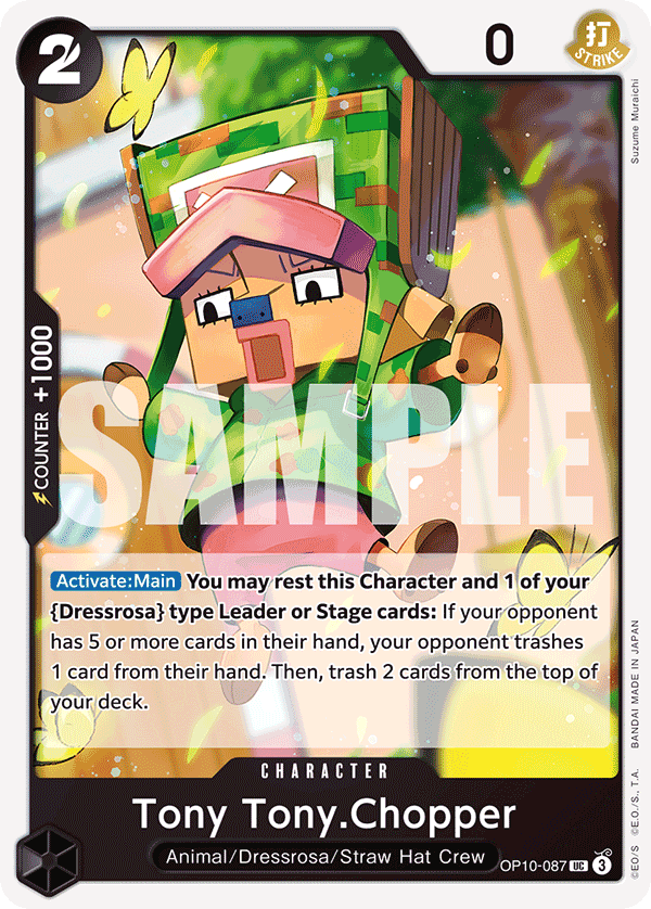 Carte Tony-Tony Chopper OP10-087 Uncommon — One Piece TCG OP-10 Royal Blood (Bandai)