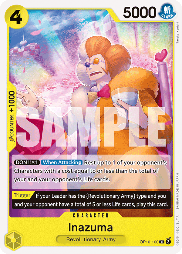 Carte Inazuma OP10-100 Common — One Piece TCG OP-10 (Bandai)