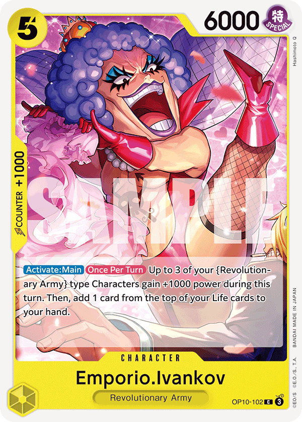 Carte Emporio Ivankov OP10-102 Common — One Piece TCG OP-10 (Bandai)