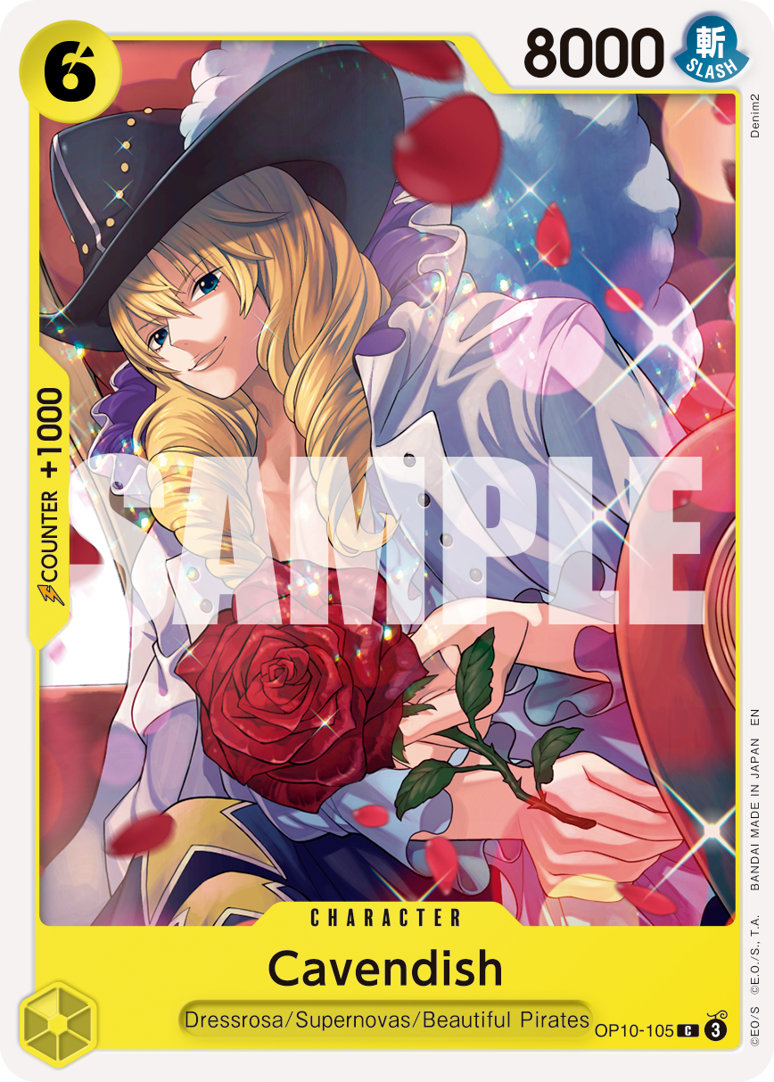 Carte Cavendish OP10-105_r1 Common — One Piece TCG PRB-02 (Bandai)