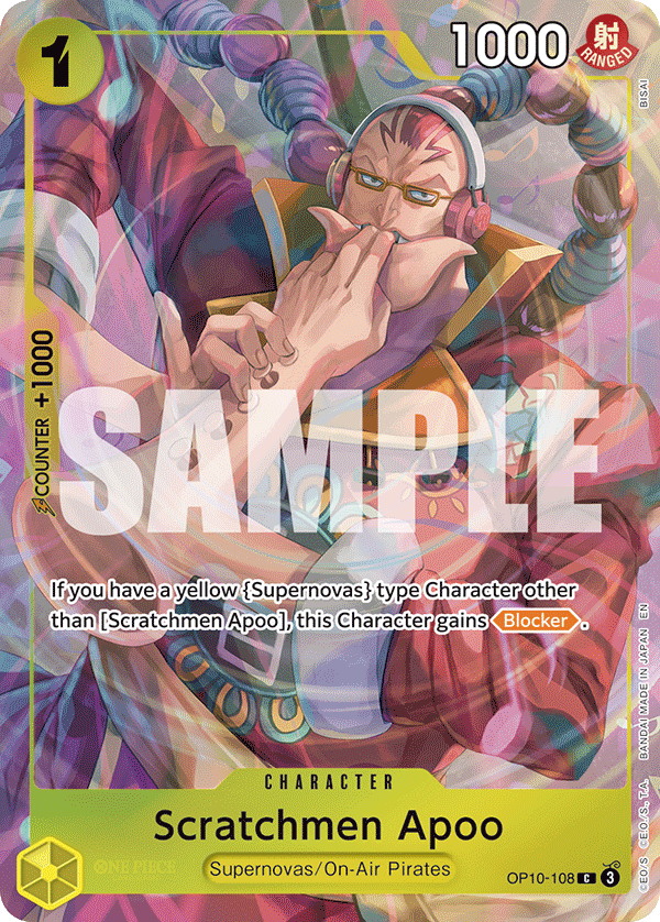 Carte Scratchmen Apoo OP10-108_p2 Common — One Piece TCG OTHER (Bandai)