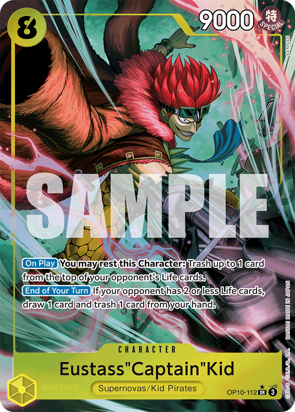 Carte Eustass "Captain" Kidd OP10-112_p1 Super Rare Alt Art — One Piece TCG OP-10 Royal Blood (Bandai)