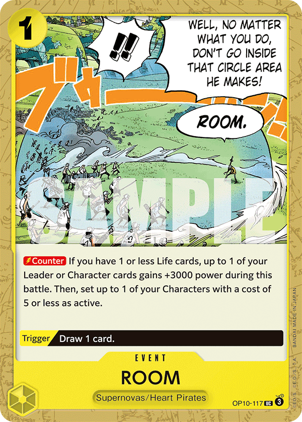 Carte ROOM OP10-117 Uncommon — One Piece TCG OP-10 Royal Blood (Bandai)