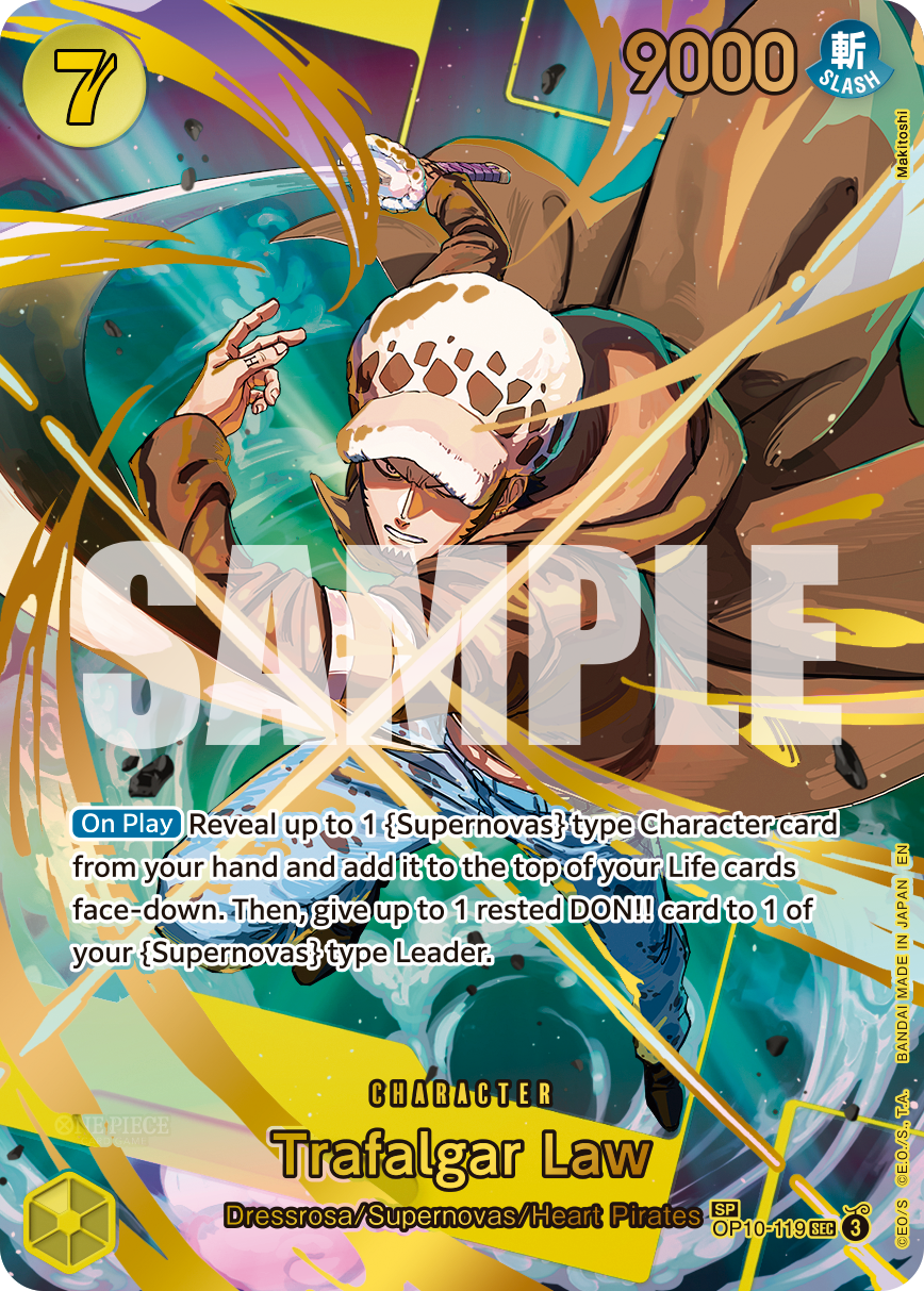 Carte Trafalgar Law OP10-119_p3 Special Alt Art — One Piece TCG PRB-02 The Best Vol. 2 (Bandai)