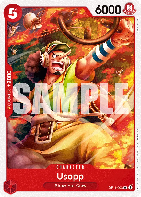 Carte Usopp OP11-003_r1 Uncommon — One Piece TCG ST-31 (Bandai)