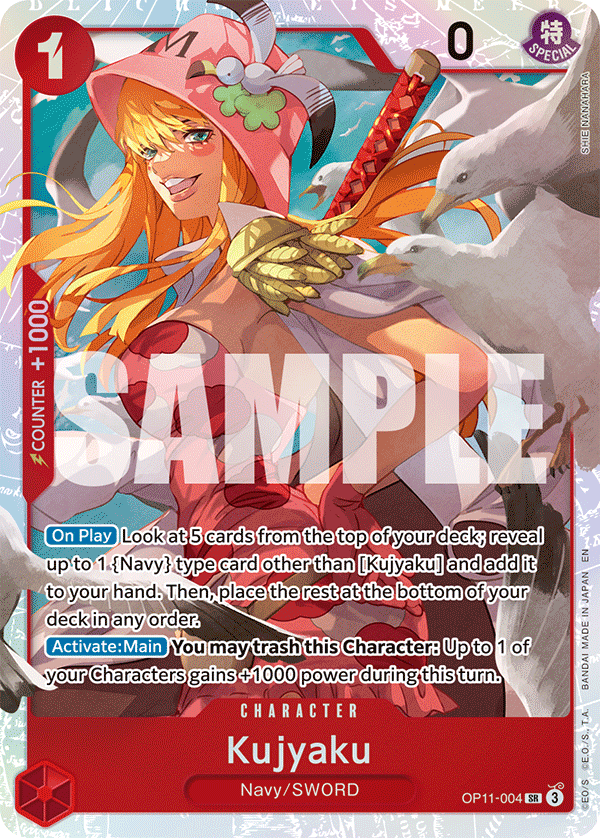 Carte Kujaku OP11-004 Super Rare — One Piece TCG OP-11 (Bandai)