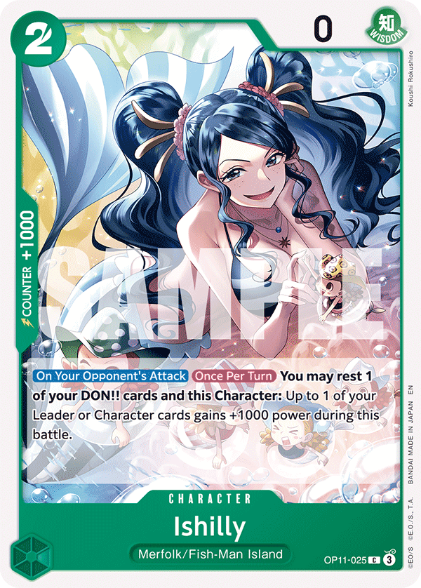 Carte Ishilly OP11-025 Common — One Piece TCG OP-11 (Bandai)