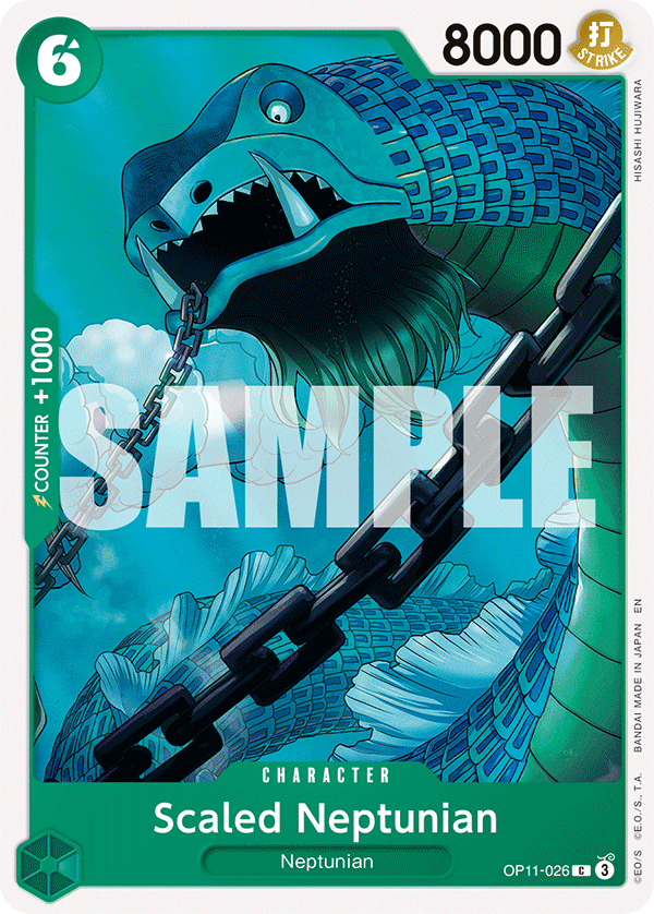Carte L'Écaillé OP11-026 Common — One Piece TCG OP-11 A Fist of Divine Speed (Bandai)