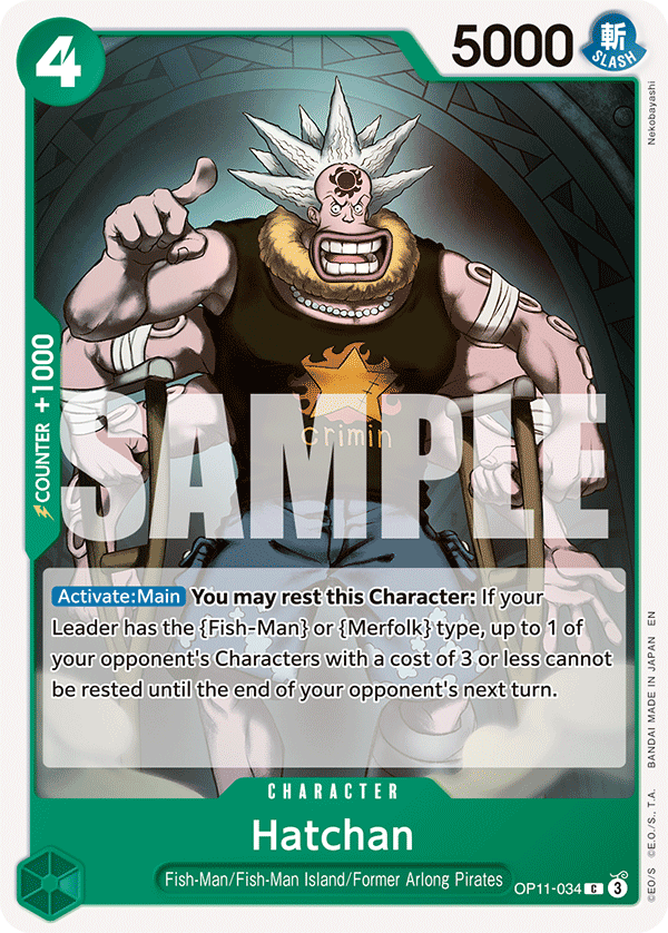 Carte Octy OP11-034 Common — One Piece TCG OP-11 A Fist of Divine Speed (Bandai)