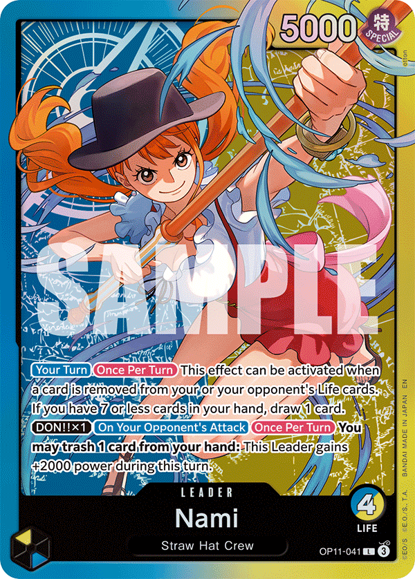 Carte Nami OP11-041_p2 Leader Alt Art — One Piece TCG OTHER One Piece Products (Bandai)