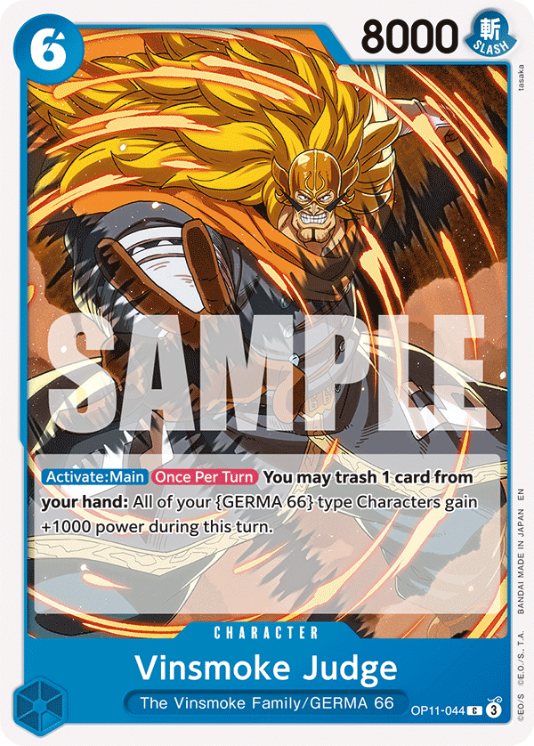 Carte Judge Vinsmoke OP11-044 Common — One Piece TCG OP-11 (Bandai)