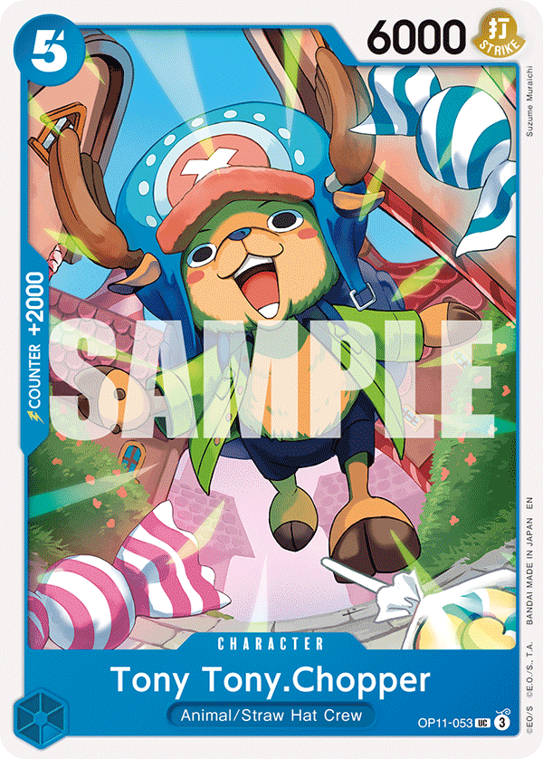 Carte Tony-Tony Chopper OP11-053 Uncommon — One Piece TCG OP-11 A Fist of Divine Speed (Bandai)