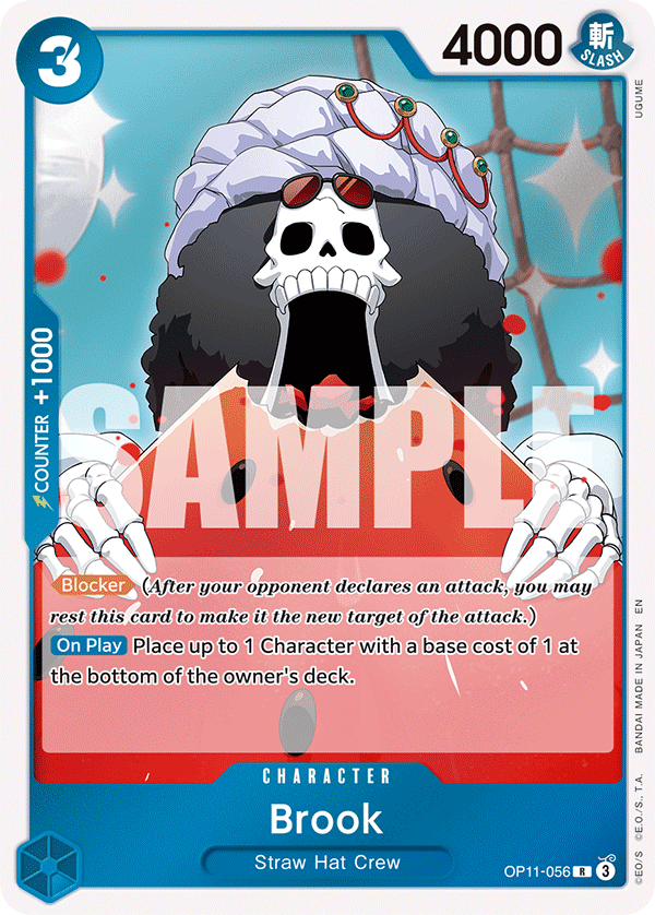 Carte Brook OP11-056 Rare — One Piece TCG OP-11 A Fist of Divine Speed (Bandai)