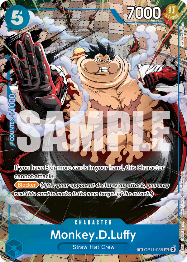 Carte Monkey.D.Luffy OP11-058_p1 Treasure Rare — One Piece TCG OP-13 (Bandai)