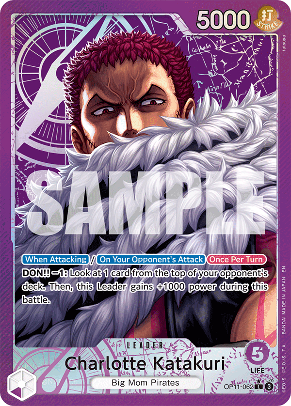 Carte Charlotte Katakuri OP11-062_p1 Leader — One Piece TCG OP-11 (Bandai)