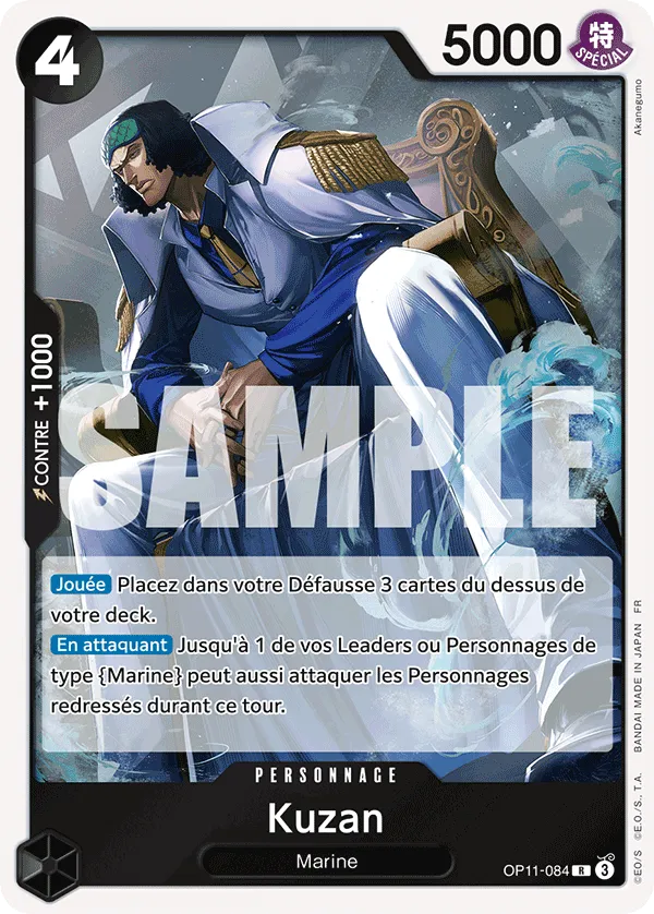 Carte KUZAN OP11-084 OP11 — One Piece TCG (Bandai)