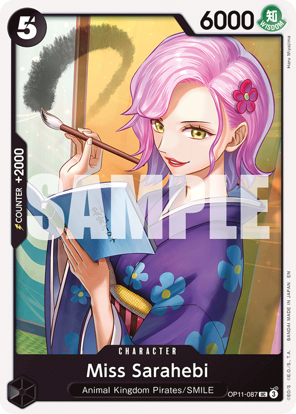 Carte Madame Sarahebi OP11-087 Uncommon — One Piece TCG OP-11 A Fist of Divine Speed (Bandai)