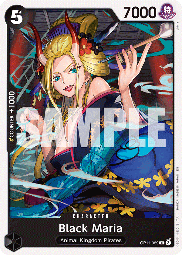 Carte Black Maria OP11-089 Common — One Piece TCG OP-11 A Fist of Divine Speed (Bandai)