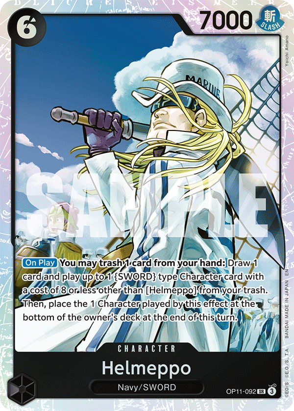 Carte Hermep OP11-092 Super Rare — One Piece TCG OP-11 A Fist of Divine Speed (Bandai)