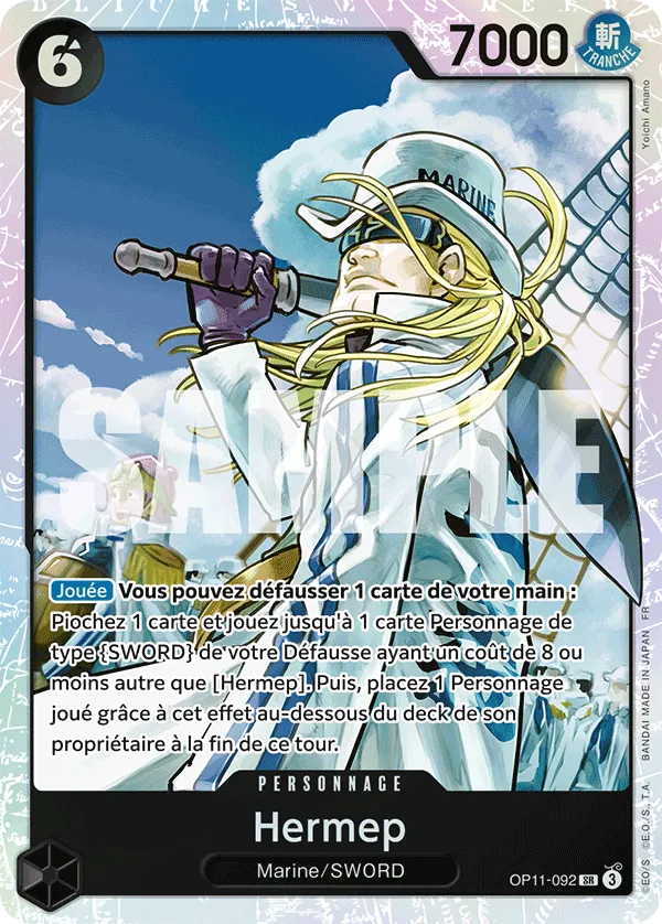 Carte HERMEP OP11-092 OP11 — One Piece TCG (Bandai)