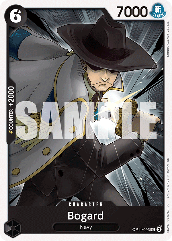 Carte Bogart OP11-093 Uncommon — One Piece TCG OP-11 A Fist of Divine Speed (Bandai)