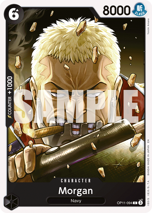 Carte Morgan OP11-094 Common — One Piece TCG OP-11 A Fist of Divine Speed (Bandai)