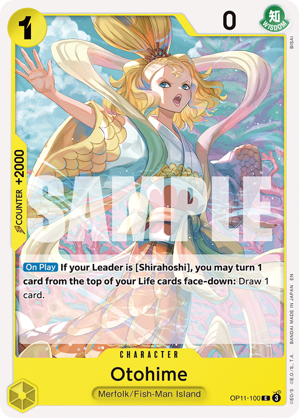 Carte Otohime OP11-100 Common — One Piece TCG OP-11 (Bandai)