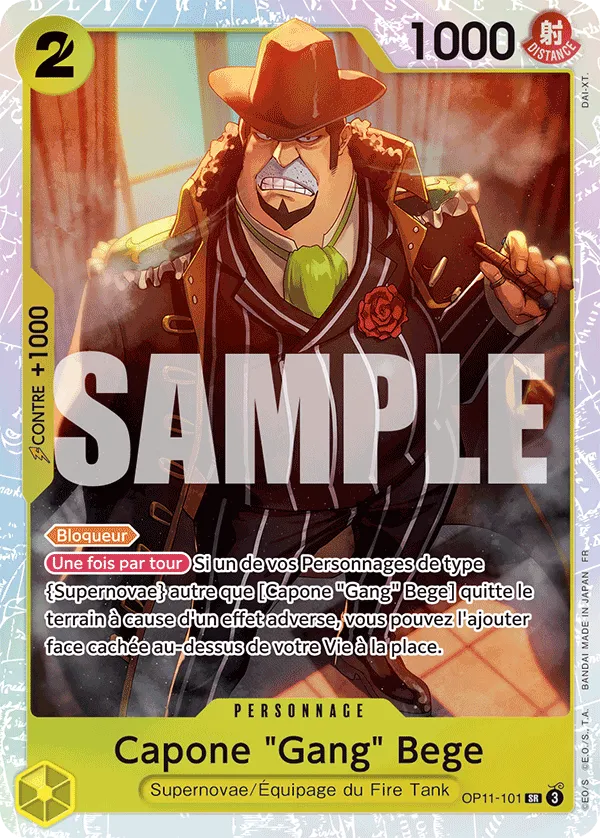Carte CAPONE BEGE OP11-101 OP11 — One Piece TCG (Bandai)